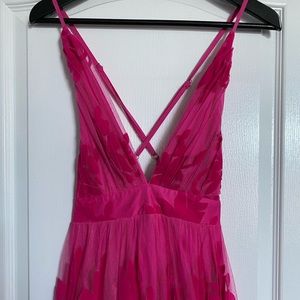 *NEW WITH TAGS* MBoutique Fushia Floral Maxi Dress